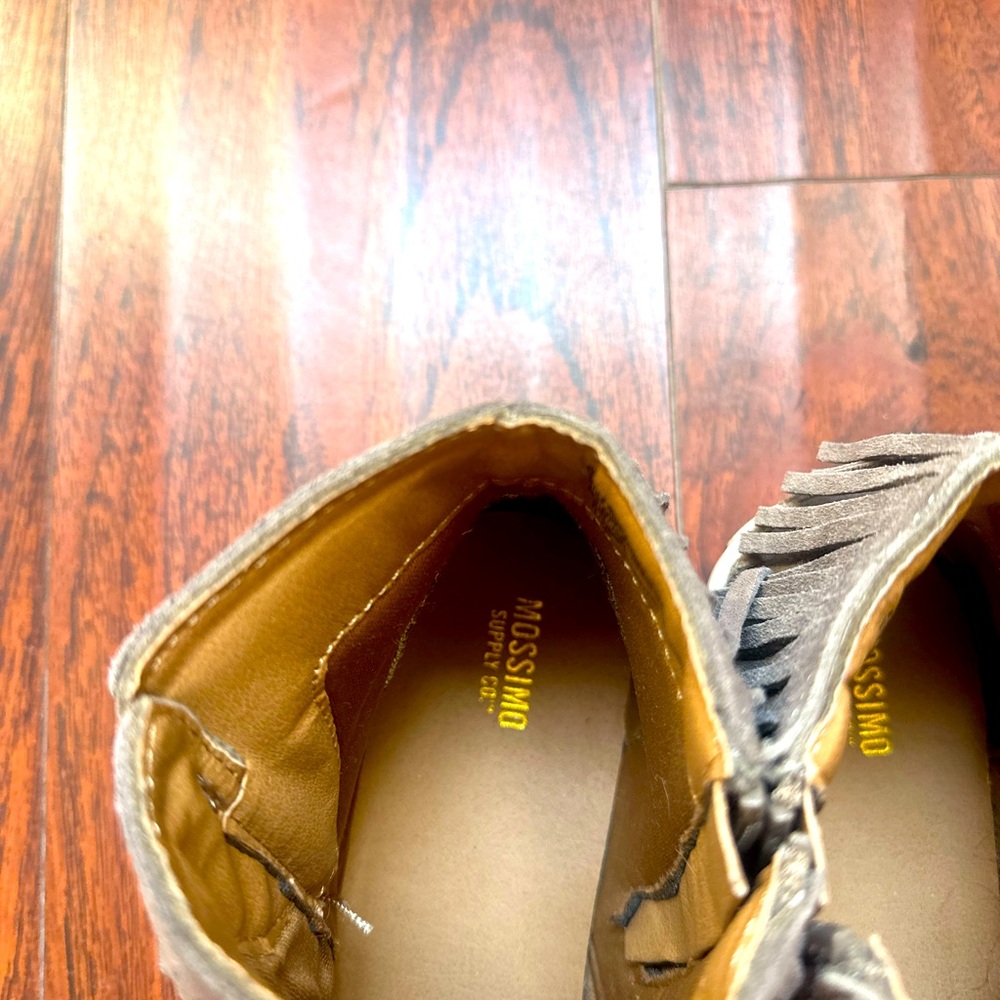 Modismo supply Co. fringe booties. Very comfy and stylish.